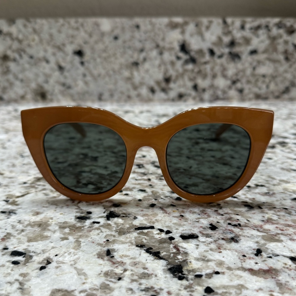 Le Specs Air Heart Sunglasses - Caramel